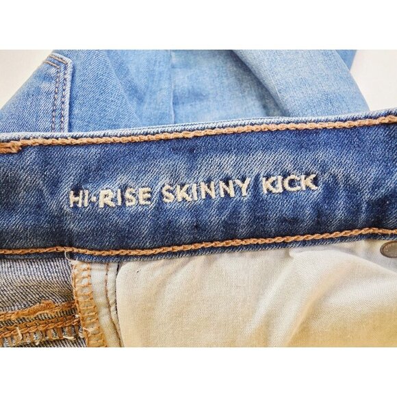 American Eagle Outfitters 0 Long Womens 34 Inch Inseam Hi Rise Skinny Kick Boot - Picture 8 of 13